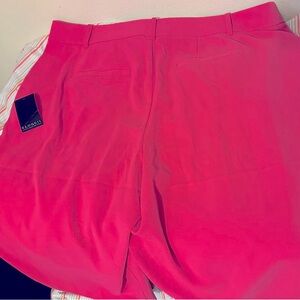 EUC Eloquii shorts size 18 color is a megenta with elastic waistband